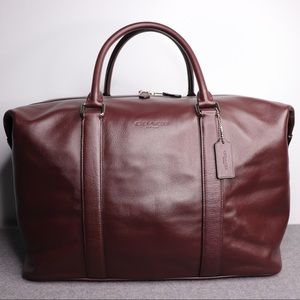 Coach leather duffle bag